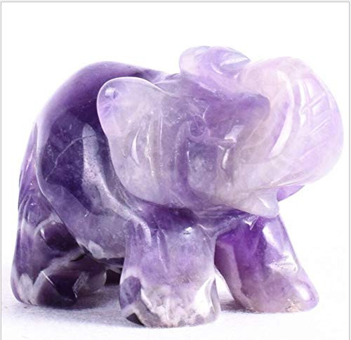 Baixiyan Hand Carved Healing Gemstone Crystals 1 5 Guardian Elephant Figurines Status Amethyst Baixiyan Hand Carved Healing Gemstone Crystals 1 5 Guardian Elephant Figurines Status Amethyst