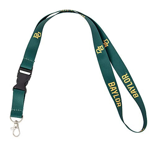 Baylor University Bears NCAA Car Keys ID Badge Holder Lanyard Keychain Detachable Breakaway Snap Buckle