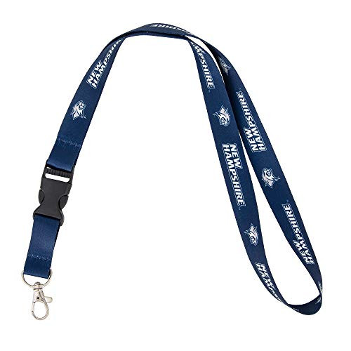 University of New Hampshire UNH Wildcats NCAA Car Keys ID Badge Holder Lanyard Keychain Detachable Breakaway Snap Buckle