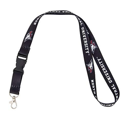 North Carolina Central University NCCU Eagles NCAA Car Keys ID Badge Holder Lanyard Keychain Detachable Breakaway Snap Buckle