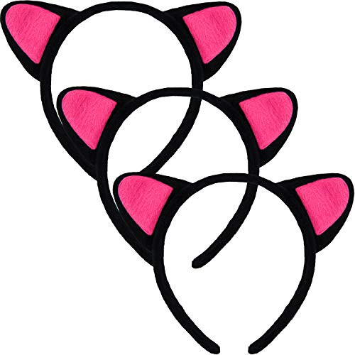 3 Pieces Halloween Cat Ear Headbands Furry Kitty Headbands Halloween Hairband Hair Hoops for Women Girls Halloween Cosplay Party Costume Decorations 3 Pieces Halloween Cat Ear Headbands Furry Kitty Headbands Halloween Hairband Hair Hoops for Women Girls Halloween Cosplay Party Costume Decorations