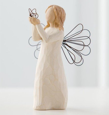 Willow Tree hand-painted sculpted angel, Angel of Freedom