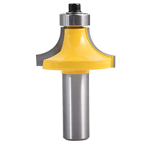 KATUR Roundover bit  Round Over Beading Edging Router Bit  Corner Rounding Edge forming Bit Set with 1 2 Inch Shank  1 2  Shank 1 2  Radius