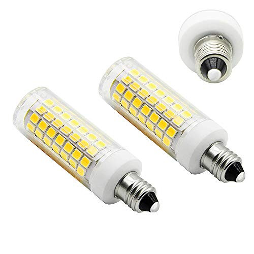 E11 LED Light Bulb 8.5W, 70W or 100W 110V/120v/130v Halogen Bulbs Equivalent Mini Candelabra jd E11 Base T3/T4 LED Bulb dimmable for Ceiling Fan, Indoor Lighting-2packs (Daylight White 6000K) E11 LED Light Bulb 8.5W, 70W or 100W 110V/120v/130v Halogen Bulbs Equivalent Mini Candelabra jd E11 Base T3/T4 LED Bulb dimmable for Ceiling Fan, Indoor Lighting-2packs (Daylight White 6000K)