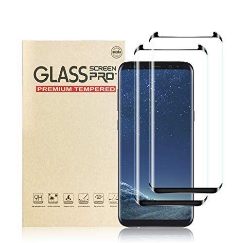Galaxy S8 Screen Protector by YEYEBF   2 Pack  Full Coverage Tempered Glass Screen Protector  Bubble Free   9H Hardness   3D Touch  Screen Protector Glass for Samsung Galaxy S8