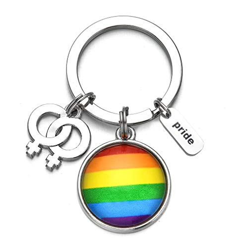 Rainbow LGBT Pride Gay Lesbian Partner Keychain Love is Colorful Jewelry Gifts Lesbian Keychain Rainbow LGBT Pride Gay Lesbian Partner Keychain Love is Colorful Jewelry Gifts Lesbian Keychain