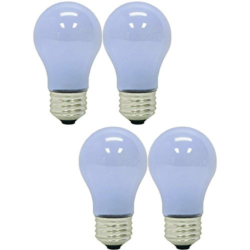 GE Lighting 40 Watt  260 Lumens 1 4 Year Life Reveal Ceiling Fan Frost A15 Light Bulbs  4 Bulbs