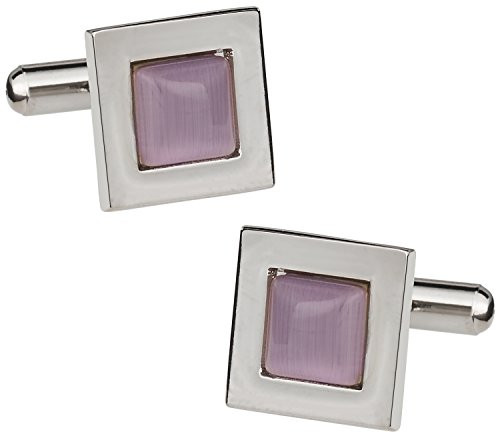 Cuff Daddy Purple Solitaire Catseye Style Cufflinks with Presentation Box