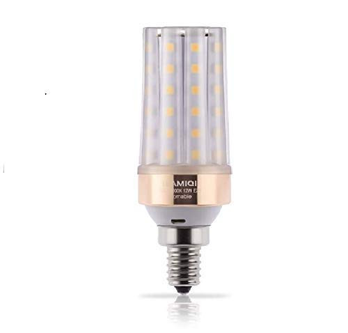 ILAMIQI E12 LED Bulbs 10W LED Bulb 100 Watt Equivalent 1200lm Decorative Base E12 Corn Dimmable LED Chandelier Bulbs Warm White 3000K LED Lamp Frosted Pack of 1 ILAMIQI E12 LED Bulbs 10W LED Bulb 100 Watt Equivalent 1200lm Decorative Base E12 Corn Dimmable LED Chandelier Bulbs Warm White 3000K LED Lamp Frosted Pack of 1
