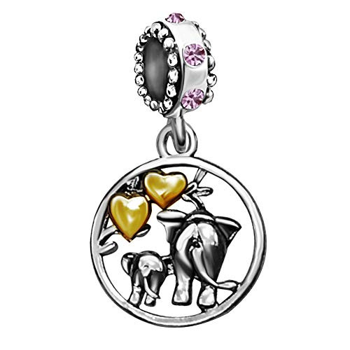 JMQJewelry Elephant Birthstone Mom Heart Love Birthday Birthstone June Purple Charms Beads For Bracelets Women Jewelry Halloween Gifts JMQJewelry Elephant Birthstone Mom Heart Love Birthday Birthstone June Purple Charms Beads For Bracelets Women Jewelry Halloween Gifts