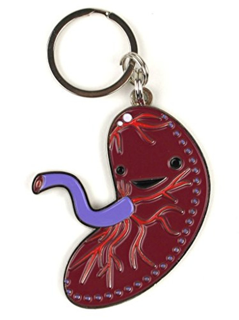I Heart Guts Placenta Keychain   Baby s First Roommate   2 15  Engraved Enamel Metal Keychain