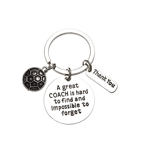 Infinity Collection Soccer Coach Keychain  Great Coach is Hard to Find But Impossible to Forget Soccer Coach Gifts  Soccer Jewelry   Soccer Coach Gifts for Men and Women