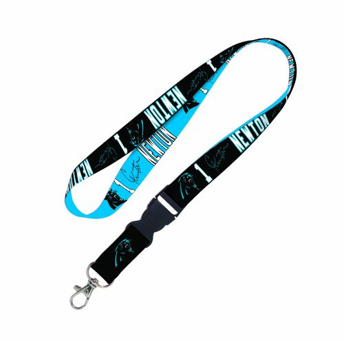 NFL Carolina Panthers Cam Newton Lanyard with Detachable Buckle NFL Carolina Panthers Cam Newton Lanyard with Detachable Buckle