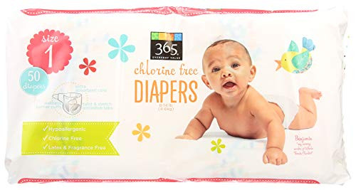 365 Everyday Value  Diapers  Size 1  50 ct