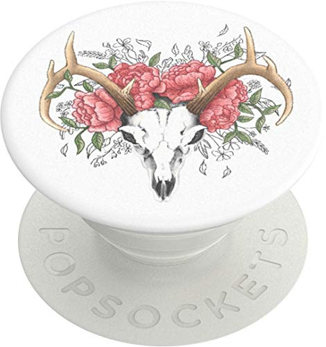 PopSockets  PopGrip with Swappable Top for Phones and Tablets   Boho Bouquet White