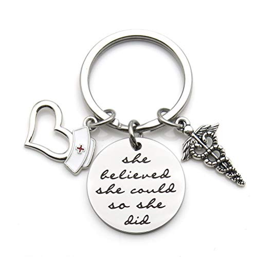 Nurse Gift Nurse Keychain Nurse Graduation Gift She Believed She Could So She Did Inspirational Keychain Nurse Nurse Gift Nurse Keychain Nurse Graduation Gift She Believed She Could So She Did Inspirational Keychain Nurse