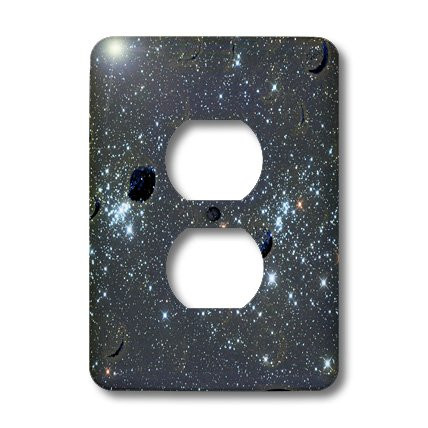 3dRose lsp_28049_6 Galaxy Outlet Cover Multi-Color