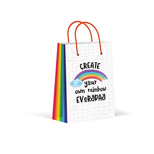 Premium Rainbow Party Bags  Party Favor Bags  New  Treat Bags  Gift Bags  Goody Bags  Party Favors  Party Supplies  Decorations  12 Pack