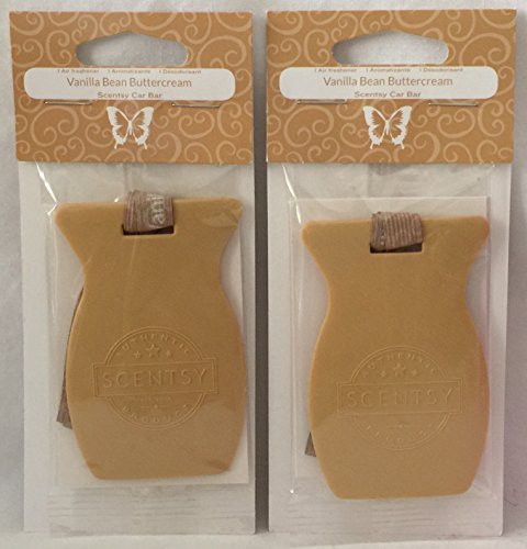 Scentsy Vanilla Bean Buttercream 2 Car Bar Bundle