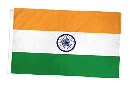 ALBATROS 3x5 Foot India Country Flag   Made of Durable 100D Polyester   Two Brass Grommets