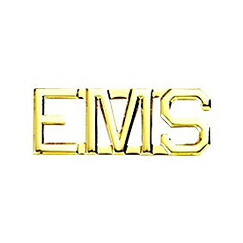 First Class EMS Collar Lapel Pin Insignia  Pair    Brass