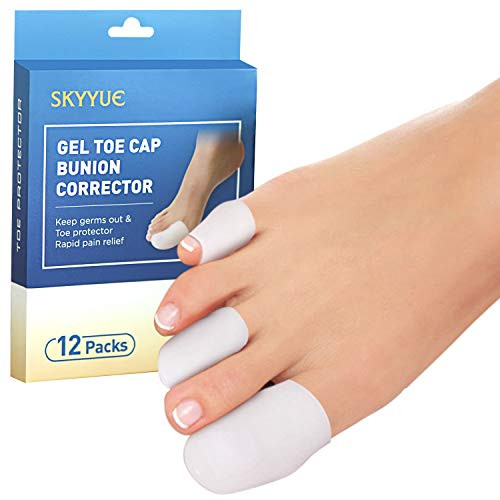 Gel Toe Cap Toe Sleeves Silicone Toe Protector Toe Cover Toe Guard Great for Missing or Ingrown Toenails Blisters Hammer Toes for Men and Women