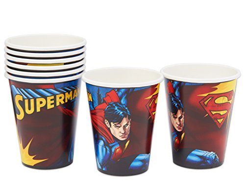 American Greetings Superman Party Supplies  Paper Cups  8 Count
