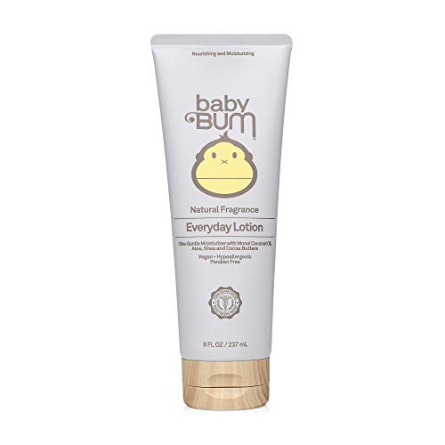 Baby Bum Everyday Lotion Moisturizing Baby Body Lotion for Sensitive Skin with Shea and Cocoa Butter Natural Fragrance Gluten Free and Vegan 8 FL OZ Baby Bum Everyday Lotion Moisturizing Baby Body Lotion for Sensitive Skin with Shea and Cocoa Butter Natural Fragrance Gluten Free and Vegan 8 FL OZ