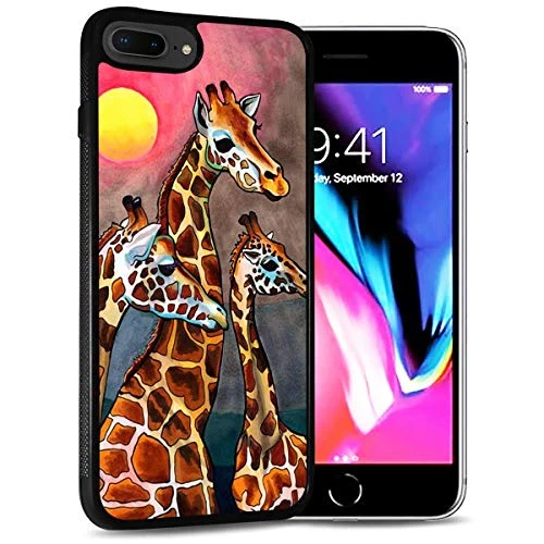 for iPhone 8 Plus  iPhone 7 Plus  Durable Protective Soft Back Case Phone Cover  HOT12442 Giraffe