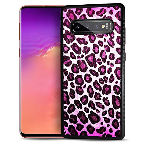 for Samsung S10   Galaxy S10 Plus  Durable Protective Soft Back Case Phone Cover  HOT12119 Purple Leopard