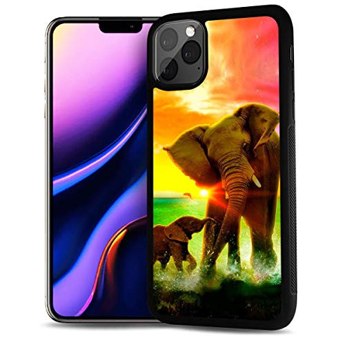 for iPhone 11 Pro Max  Durable Protective Soft Back Case Phone Cover  HOT12353 Elephant