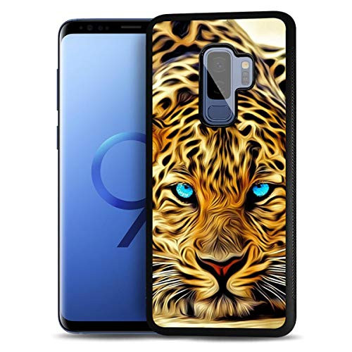 for Samsung S9   Galaxy S9 Plus  Durable Protective Soft Back Case Phone Cover  HOT12257 Blue Eye Leopard