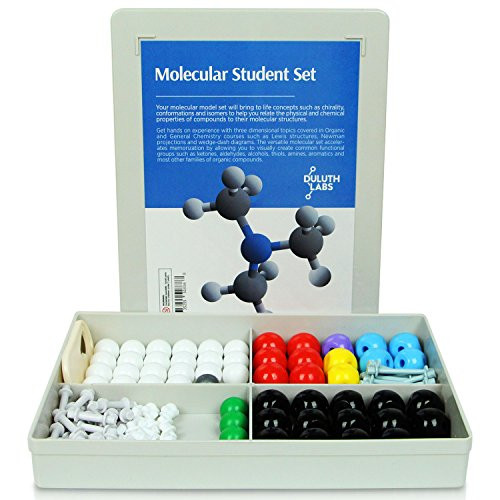 Duluth Labs Organic Chemistry Molecular Model Student Kit - (54 Atoms and 70 Bond Parts) - MM-003