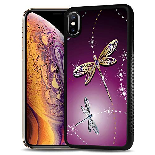 for Samsung Galaxy A10e  Durable Protective Soft Back Case Phone Cover  HOT12540 Purple Dragonfly