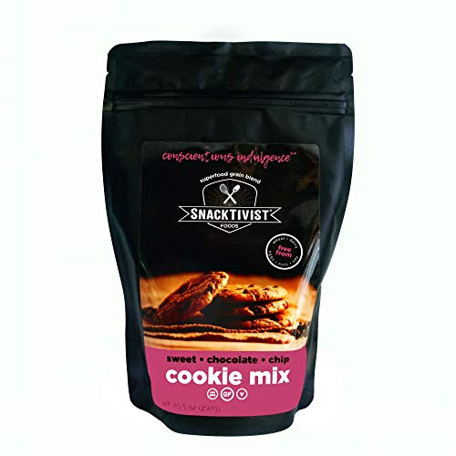 Snacktivist Foods Gluten Free Chocolate Chip Cookie Baking Mix Vegan Egg Free Dairy Free Non GMO 10 5 Ounce Snacktivist Foods Gluten Free Chocolate Chip Cookie Baking Mix Vegan Egg Free Dairy Free Non GMO 10 5 Ounce