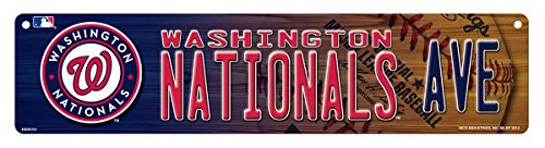 MLB Washington Nationals High Res Plastic Street Sign