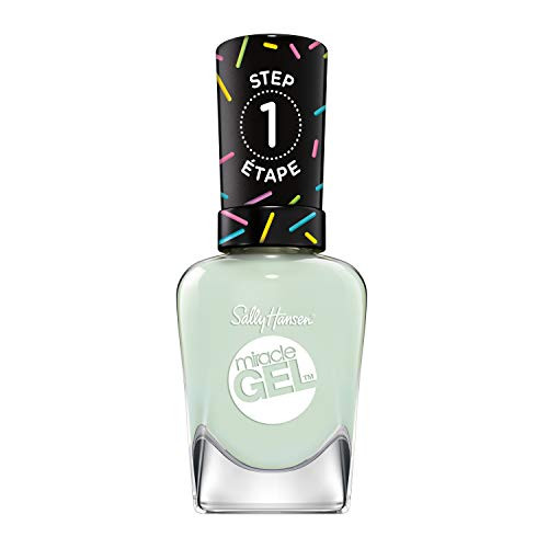 Sally Hansen Miracle Gel Donut Shop Collection Nail Polish  Mint Together  0 5 Fl Oz