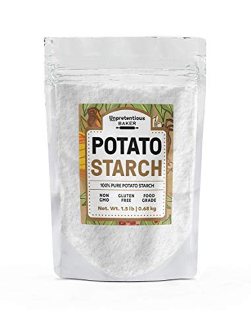Potato Starch 1 5 lbs by Unpretentious Baker Pure Gluten Free Alternative Thickener for Soups Stews Sauces Gravies Vegan Paleo Friendly Resealable Bag Potato Starch 1 5 lbs by Unpretentious Baker Pure Gluten Free Alternative Thickener for Soups Stews Sauces Gravies Vegan Paleo Friendly Resealable Bag