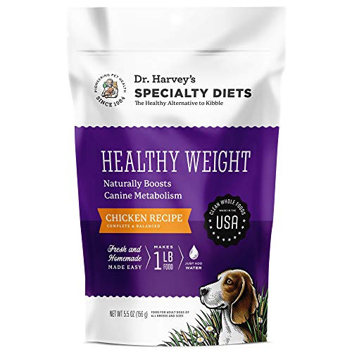 Dr  Harvey s Specialty Diet Healthy Weight Chicken Recipe  Human Grade Dehydrated Dog Food with Chicken  Trial Size  5 5 Ounces