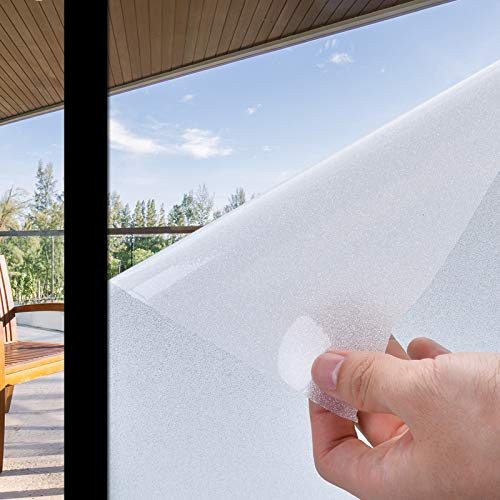 Coavas Window Privacy Film Frosted Glass Window Clings for Privacy Non Adhesive Anti UV Static Cling for Home Shower and Office 78 7 x 17 7 Inches Coavas Window Privacy Film Frosted Glass Window Clings for Privacy Non Adhesive Anti UV Static Cling for Home Shower and Office 78 7 x 17 7 Inches