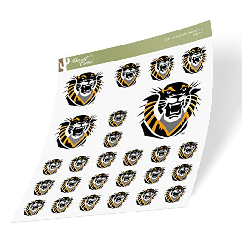 Fort Hays State University FHSU Tigers NCAA Sticker Vinyl Decal Laptop Water Bottle Car Scrapbook  Sheet Type 3 1