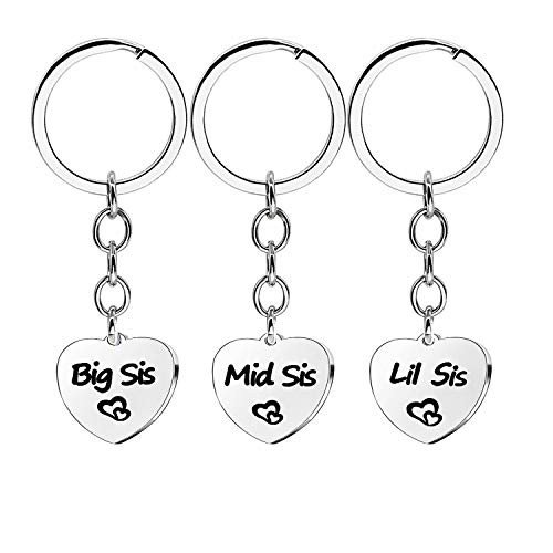 Sister Jewelry Heart Shape Keychain Keyring Key Rings Chains Gift for Sister Best Friend Sister Jewelry Heart Shape Keychain Keyring Key Rings Chains Gift for Sister Best Friend