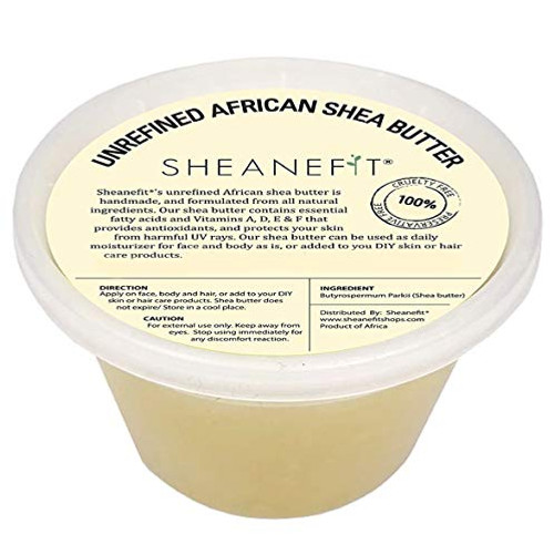 Raw Unrefined African Shea Butter 8oz 16oz 32oz Containers by Sheanefit Ivory 16oz Raw Unrefined African Shea Butter 8oz 16oz 32oz Containers by Sheanefit Ivory 16oz