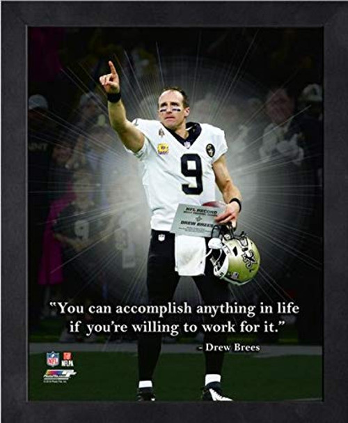 Drew Brees New Orleans Saints ProQuotes Photo (Size: 9" x 11") Framed Drew Brees New Orleans Saints ProQuotes Photo (Size: 9" x 11") Framed