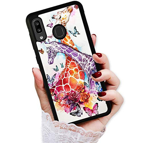 for Samsung Galaxy A20  A30  Durable Protective Soft Back Case Phone Cover  HOT12437 Giraffe