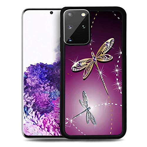 for Samsung S20   Galaxy S20 Plus  Durable Protective Soft Back Case Phone Cover  HOT12540 Purple Dragonfly