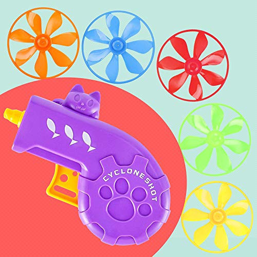 BONAIER Cat Fetch Toy  Cat Tracks Toy  Fun Levels of Interactive Play Toys with 5 Colors Flying Propellers  Satisfies Kittys Hunting  Chasing   Exercising Needs  Purple