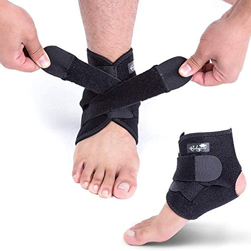 Saiveina Ankle Support Brace  Breathable Neoprene Sleeve  Adjustable Wrap