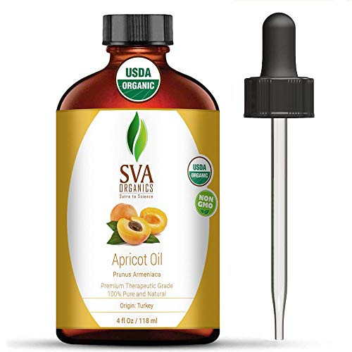 SVA Organics Apricot Oil Organic 4 Oz 100 Pure Natural Carrier Oil Authentic Premium Therapeutic Grade Oil for Skin Care Hair Care Aromatherapy Masssage SVA Organics Apricot Oil Organic 4 Oz 100 Pure Natural Carrier Oil Authentic Premium Therapeutic Grade Oil for Skin Care Hair Care Aromatherapy Masssage