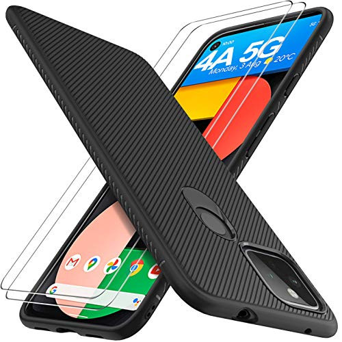 GESMA for Google Pixel 4a 5G Case with Screen Protectors 1 Case 2 Screen Protectors Touch Sensitive NOT Fit Pixel 4a 4G Case Tempered Glass Screen Protector for Google Pixel 4a 5G Black GESMA for Google Pixel 4a 5G Case with Screen Protectors 1 Case 2 Screen Protectors Touch Sensitive NOT Fit Pixel 4a 4G Case Tempered Glass Screen Protector for Google Pixel 4a 5G Black